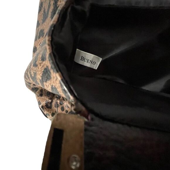 Bueno Women’s Animal Print Leopard Handbag /Satchel Purse - Picture 4 of 10